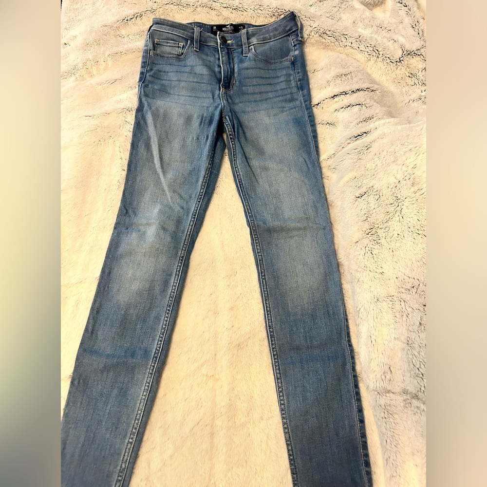 Light Blue High-Rise Super Skinny Hollister Jeans